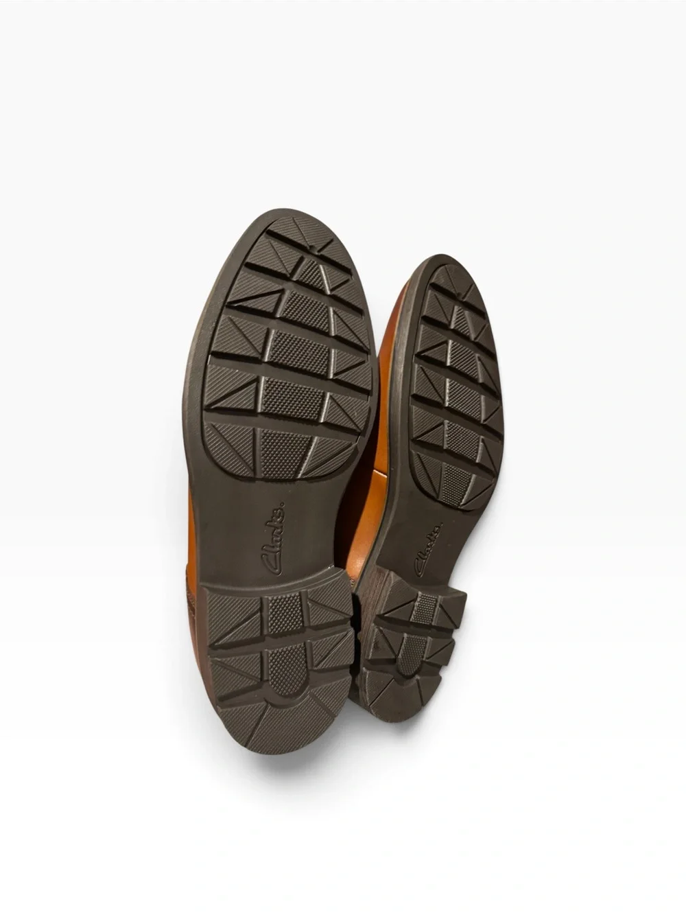 Clarks polished leather